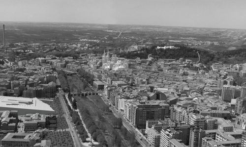 Museo de la Evolucion Humana en Burgos Diseño de la vista aerea Cruz y Ortiz Arquitectos