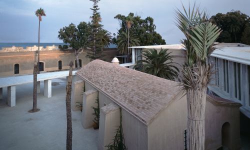 Museo del Mar Baluarte de la Candelaria Diseño exterior de patio de rehabilitación Cruz y Ortiz Arquitectos