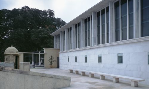 Museo del Mar Baluarte de la Candelaria Diseño de fachada interior acabada en mármol Cruz y Ortiz Arquitectos