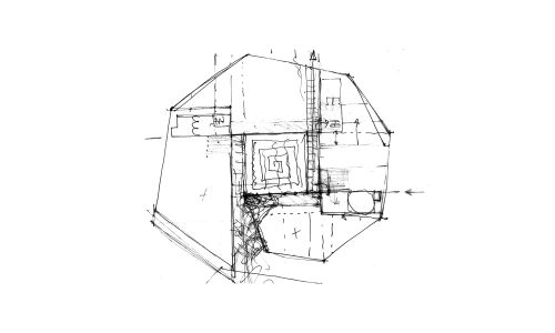 Oficinas de la Junta de Andalucía en Granada Diseño de croquis de Cruz y Ortiz Arquitectos