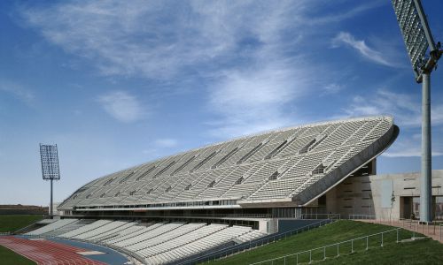 Peineta Estadio Atletismo Madrid Diseño exterior perfil graderio palcos vip Cruz y Ortiz Arquitectos