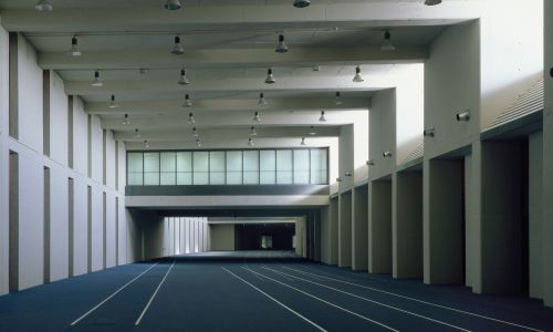 Peineta Estadio Atletismo Madrid Diseño interior pista Cruz y Ortiz Arquitectos