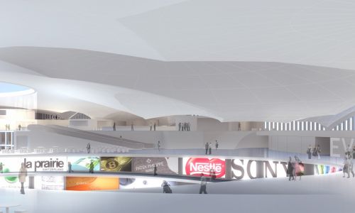 The Circle Aeropuerto de Zurich Diseño de interior de hall comercial de eventos y congresos de Cruz y Ortiz Arquitectos