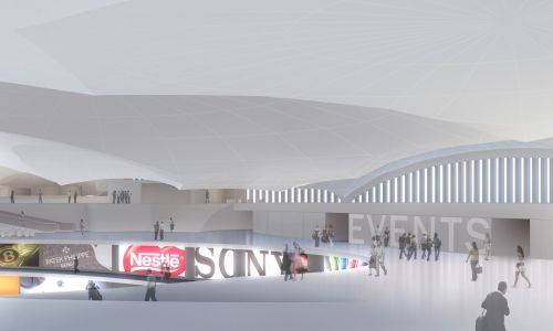 The Circle Aeropuerto de Zurich Diseño de hall interior y zona comercial de eventos y congresos de Cruz y Ortiz Arquitectos