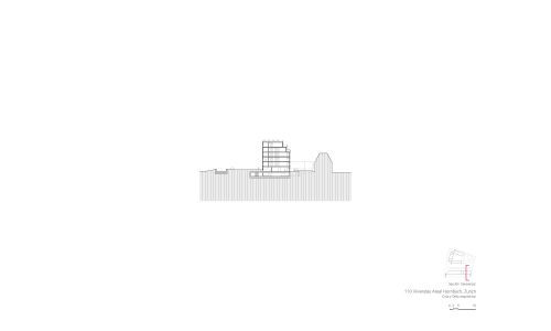 Viviendas Hornbach en Zurich Diseño de plano de sección transversal de Cruz y Ortiz Arquitectos