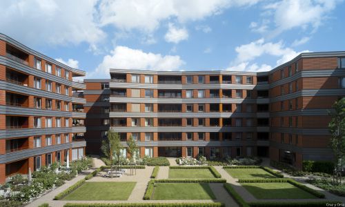 Viviendas el Patio Sevilla en Ceramique Maastricht Diseño del Patio y Jardin con Paisajismo Cruz y Ortiz Arquitectos