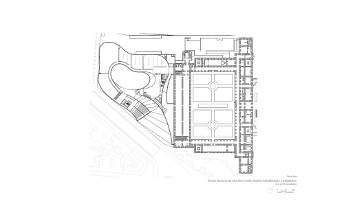 Museo Reina Sofia ampliacion y Diseño del Plano de la Planta Baja Cruz y Ortiz Arquitectos