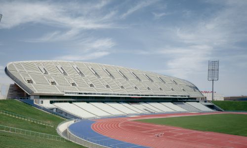 Peineta Estadio Atletismo Madrid Diseño exterior graderios Cruz y Ortiz Arquitectos