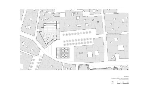 Fundacion Garcia Lorca en Granada Diseño del Plano de la Planta Baja Cruz y Ortiz Arquitectos