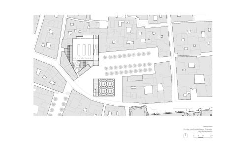 Fundacion Garcia Lorca en Granada Diseño del Plano de la Planta Primera Cruz y Ortiz Arquitectos