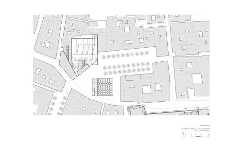 Fundacion Garcia Lorca en Granada Diseño del Plano de la Planta Segunda Cruz y Ortiz Arquitectos