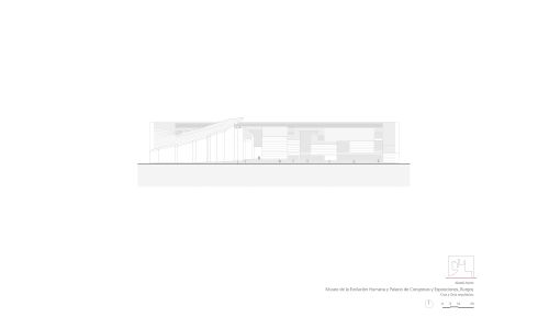 Museo de la Evolucion Humana en Burgos Diseño del Plano Alzado Norte Cruz y Ortiz Arquitectos