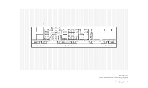 Instituto de Investigación de Biomedicina Bellinzona Diseño de plano de planta sótano -2 Cruz y Ortiz Arquitectos