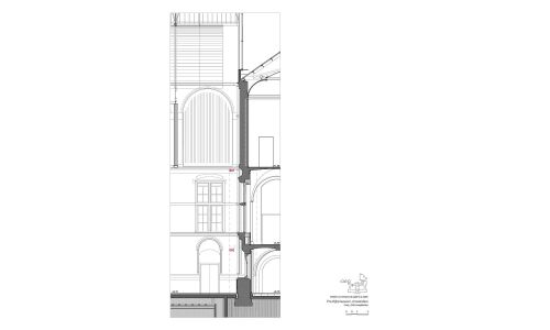 The Rijksmuseum Main Building Amsterdam Diseño plano detalle de ventana Cruz y Ortiz Arquitectos