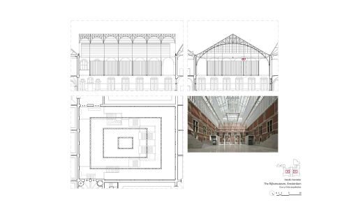 The Rijksmuseum Main Building Amsterdam Diseño plano detalle de chandelier Cruz y Ortiz Arquitectos