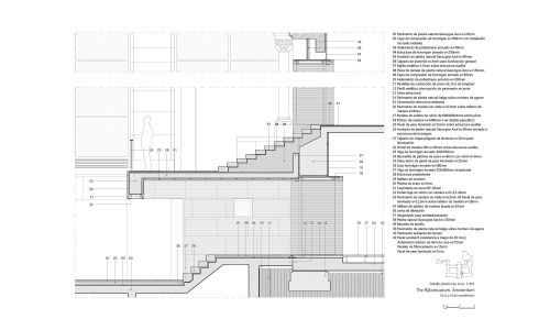 The Rijksmuseum Main Building Amsterdam Diseño plano detalle de plataforma de torre Cruz y Ortiz Arquitectos