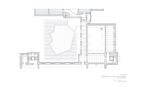 Asian Pavilion de Rijksmuseum en Amsterdam Diseño de plano de planta cubierta Cruz y Ortiz Arquitectos