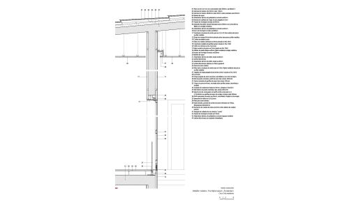 Asian Pavilion de Rijksmuseum en Amsterdam Diseño de plano de detalle constructivo Cruz y Ortiz Arquitectos