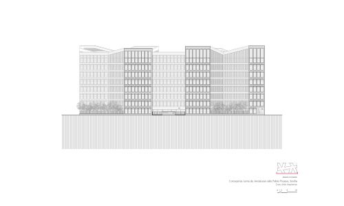 Oficinas-Consejerias-JJAA-Sevilla_Diseño-plano_Cruz-y-Ortiz-Arquitectos_CYO_20-alzado-noroeste