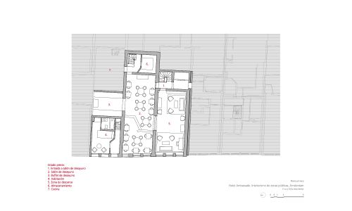 Hotel-Ambassade-rehabilitacion-Amsterdam_Design-plano_Cruz-y-Ortiz-Arquitectos_CYO_11-planta-primera-previo