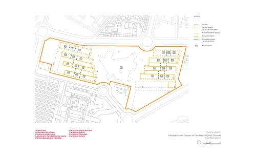 Ordenacion-Campus-Ciencia-Salud-UGR-Granada_Diseño-plano_Cruz-y-Ortiz-Arquitectos_CYO_10-planta-ordenacion