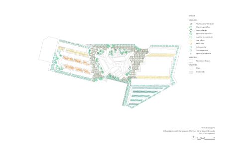 Ordenacion-Campus-Ciencia-Salud-UGR-Granada_Diseño-plano_Cruz-y-Ortiz-Arquitectos_CYO_12-planta-paisajismo