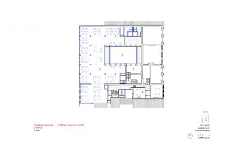 Oficinas-Herenstaete-Herengracht_Design-plano_Cruz-y-Ortiz-Arquitectos_CYO_12-planta-segunda
