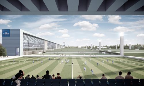 Ciudad-deportiva-futbol-dalian-yifang-wanda-design-deporte-interior-graderio-Arquitectos-Cruz-y-Ortiz