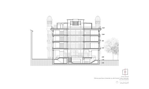 Oficinas-Banco-Santander-Hernan-Cortes-offices-headquarters-Cruz-y-Ortiz-Arquitectos-planos_CYO_31-seccion-longitudinal