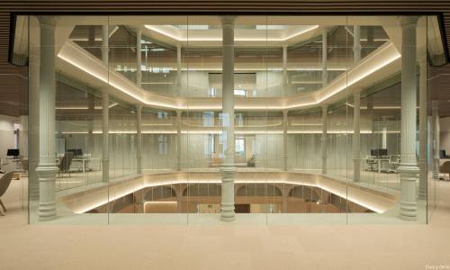 Oficinas-Banco_Santander_offices-headquarters-Design-planta primera-patio_FAL_19